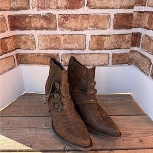 Old Gringo Dark Brown “Roxy” Leather Booties